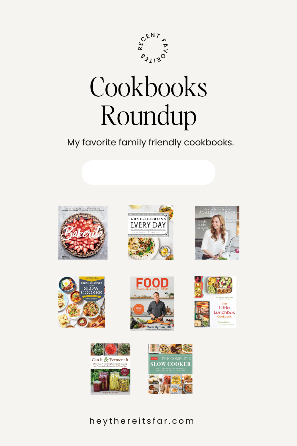 Cookbooks roundup with my family friendly favorites. 